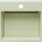 Cuba Pia Pop De Apoio/ Sobrepor Bege De Mármore Sintético Qua