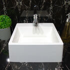 Cuba Pia Pop De Apoio/ Sobrepor Branco De Mármore Sintético Q