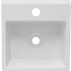 Cuba Pia Pop De Apoio/ Sobrepor Branco De Mármore Sintético Q