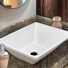 Cuba Pia Retangular Para Banheiro Napoli