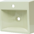 Cuba Pia Roma De Apoio/ Sobrepor Bege De Mármore Sintético Qu