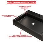 Cuba Pia Rubi Retangular 56x38cm De Apoio Com Torneira e Válv