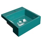 Cuba Pia Semi Encaixe Para Banheiro Quadrada Kuad 355 C08 Azu