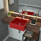 Cuba Pia Semi Encaixe Para Banheiro Quadrada Kuad 355 C08 Ver