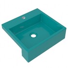 Cuba Pia Semi Encaixe Para Banheiro Quadrada Kuad 395 C08 Azu