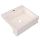 Cuba Pia Semi Encaixe Para Banheiro Quadrada Kuad 395 C08 Bege