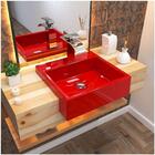 Cuba Pia Semi Encaixe Para Banheiro Quadrada Kuad 395 C08 Ver