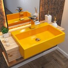 Cuba Pia Semi Encaixe Para Banheiro Retangular 54cm Xrt C08 A