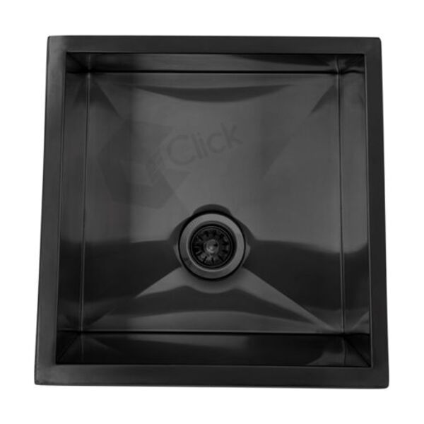 Cuba Preta Cozinha Gourmet Inox C/ Acessório Ajb 40x40 Cm