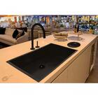 Cuba Preta Pia Aço Inox Gourmet Ajb Cozinha Com Valvula 80x40