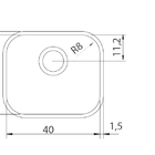 Cuba Prime Acetinada 40x34x17 Válvula 4 1/2" - Tramontina