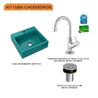 Cuba Q395 C/torneira Metal 1198 +válvula Click V2