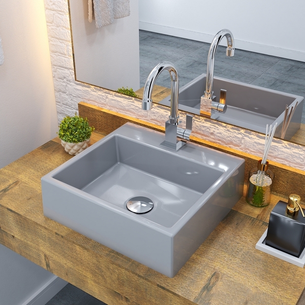 Cuba Q395 C/válvula Click V4 + Sifão E Flexível