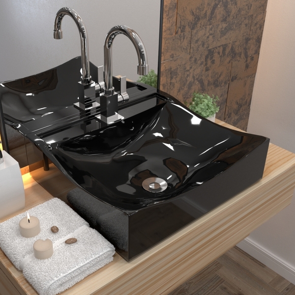 Cuba Q44 C/torneira Luxo+válv.click 7/8b+sifão Cro+flex