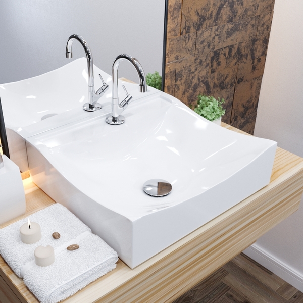 Cuba Q44 C/válvula Click V3 + Sifão E Flexível