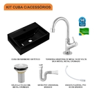 Cuba Q45 C/torneira E Válvula 7/8+sifão E Flexível