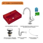 Cuba Q45 C/torneira E Válvula Click V4 + Sifão E Flexível