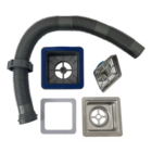 Cuba Quadrada 44x44 Inox304 Premium E Torneira Gourmet Preta