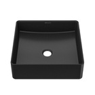 Cuba Quadrada Cerâmica 36cm Preta