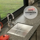 Cuba Quadrada De Inox Gourmet Premium 40x40