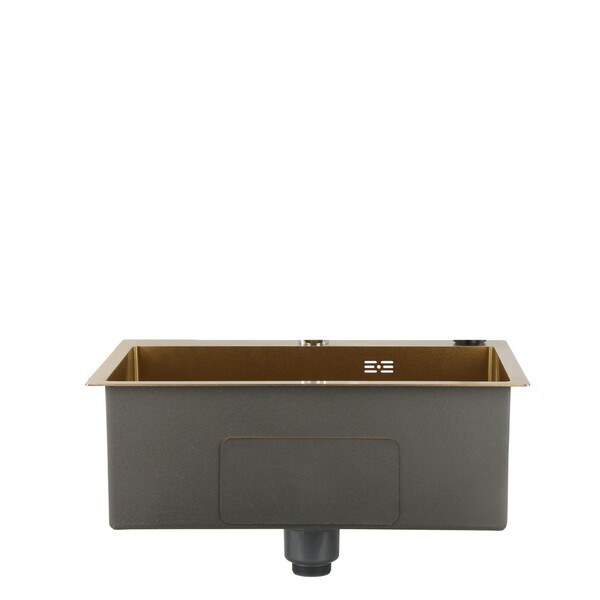 Cuba Quadrada Em Aço Inox 304 Cor Cobre 60x45cm Guimmis.casa