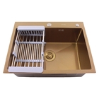 Cuba Quadrada Em Aço Inox 304 Cor Cobre 60x45cm Guimmis.casa