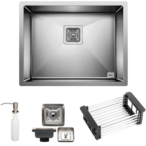 Cuba Quadrada Inox 304 Cozinha Pia Embutir Sobrepor Gourmet 5