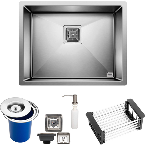 Cuba Quadrada Inox 304 Cozinha Pia Embutir Sobrepor Gourmet 5