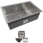 Cuba Quadrada Inox 304 Cozinha Pia Embutir Sobrepor Gourmet 6