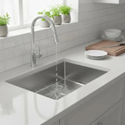 Cuba Quadrada Inox 304 Cozinha Pia Embutir Sobrepor Gourmet 7