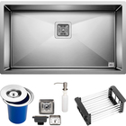 Cuba Quadrada Inox 304 Cozinha Pia Embutir Sobrepor Gourmet 8