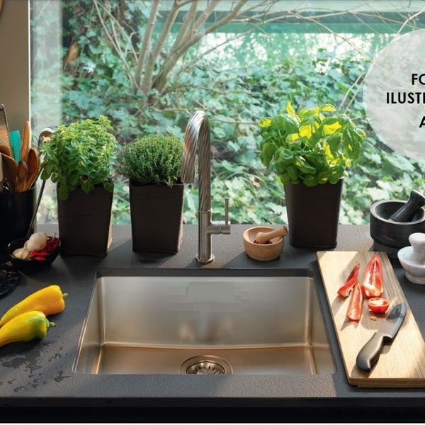 Cuba Quadrada Inox Aço Inoxidável Cozinha Gourmet 60x40