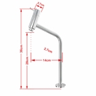 Cuba R35 C/torneira Link+válvula Click 1/4+sifão+flexível
