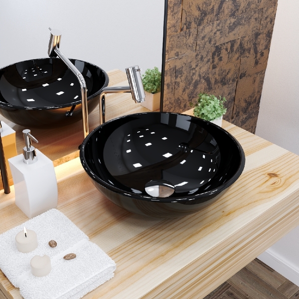 Cuba R35 C/torneira Link+válvula Click 1/4+sifão+flexível