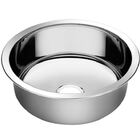 Cuba Redonda Cozinha 25 Cm Aço Inox 430 Com Válvula E Sifão