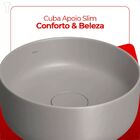 Cuba Redonda De Apoio L12030 - Cinza