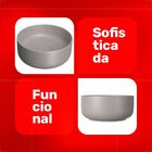 Cuba Redonda De Apoio L12030 - Cinza