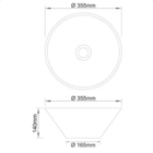Cuba Redonda Pia De Apoio Sobrepor Floripa 35cm Pq. Def