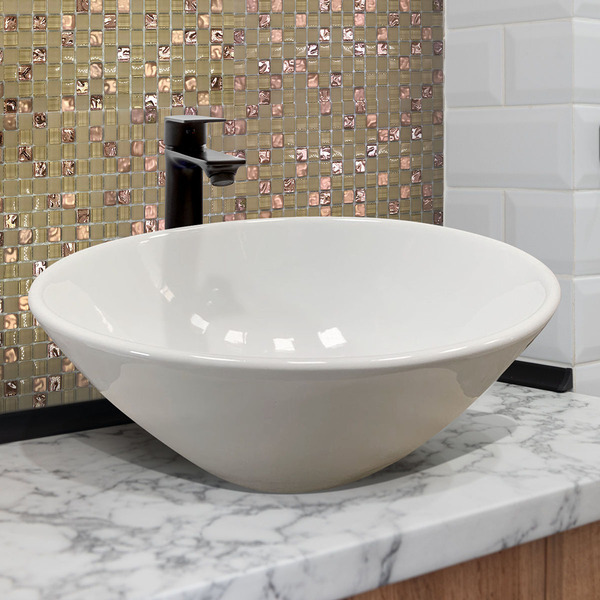 Cuba Redonda Pia De Apoio Sobrepor Floripa 35cm Pq. Def