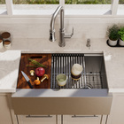 Cuba Retangular Aço Escovado 76cm