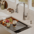 Cuba Retangular Aço Escovado 76cm