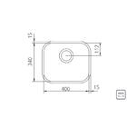 Cuba Retangular Aco Inox 40x34 Ab Tramontina