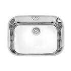 Cuba Retangular Em Aco Inox Alto Brilho 48x34cm  Com Valvula