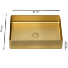 Cuba Retangular - Gold