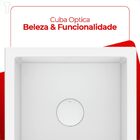 Cuba Roca Optica 33x33 Embutir/sobrepor Branca