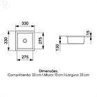 Cuba Roca Optica 33x33 Embutir/sobrepor Branca