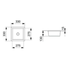 Cuba Roca Optica 33x33 Embutir/sobrepor Branca