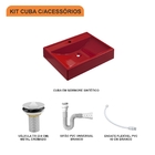 Cuba Rt49 C/válvula 7/8" + Sifão + Flexível Colorida