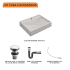 Cuba Rt49 C/válvula Click V3 +sifão Crom E Flexível Colorida