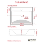 Cuba Rt49 C/válvula Click V3 +sifão Crom E Flexível Colorida
